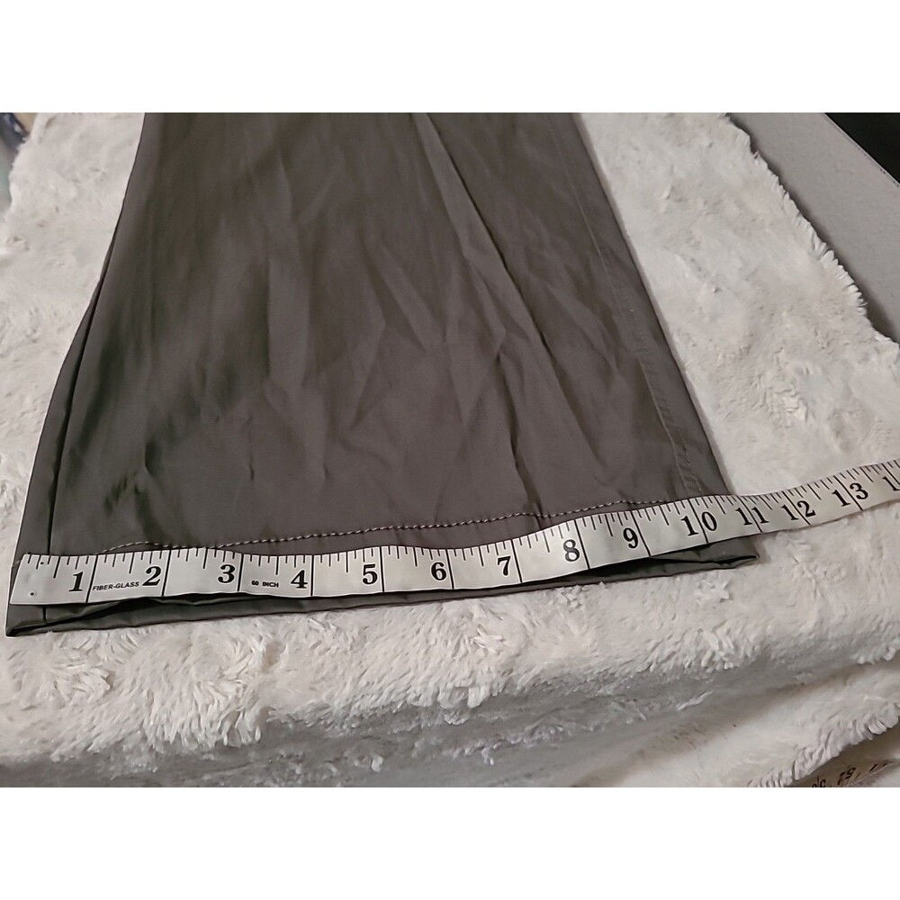 Zara Satin Cargo Pants Womens Size Large Gray Wide Leg New - Picture 15 of 16